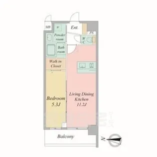プレデコート西京極【5階】の間取り