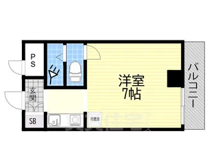 アベニュー立花【208号室】の間取り