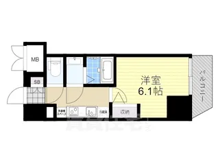 Mv.imp新大阪【5階】の間取り