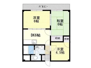 ルソレイユ結崎【5階】の間取り