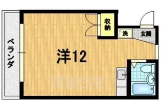 コクーン三条大宮【1階】の間取り