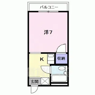 ユニメント桂華【2階】の間取り