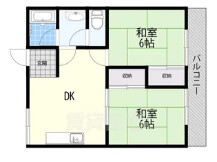 小篠マンション【2階】の間取り