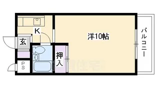 グランディール嵯峨【3階】の間取り
