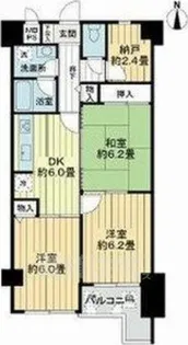 ライオンズマンション二条城東【10階】の間取り