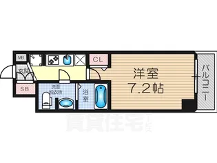 アクアプレイスOsakaT2【4階】の間取り