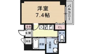 リエス尼崎東【9階】の間取り