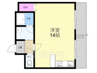 アビタシオン鴨川【-1階】の間取り