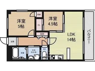 ホワイトハイツ【2階】の間取り