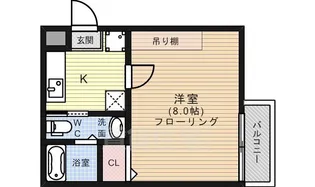 アークリード京都黒門【1階】の間取り