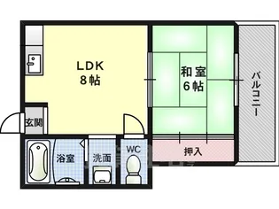 佃パークハイツ【103号室】の間取り