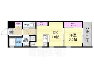 アーバネックス東山三条【1階】の間取り