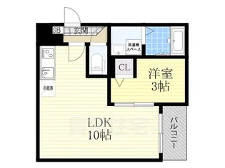 JACK MOTOSHIBATAHIGASHIⅠ【2階】の間取り