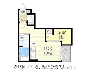 JACK MOTOSHIBATAHIGASHIⅠ【2階】の間取り