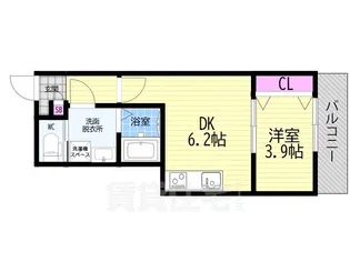 「ARCA桂川」【3階】の間取り