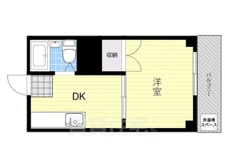 喜連ロイヤル2号館【613号室】の間取り