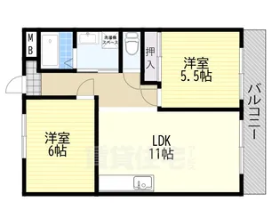 第一盛運マンション【4階】の間取り
