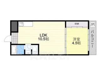 桜宮ハイツ【5階】の間取り