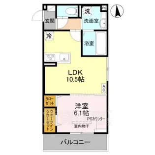 GRAMM竹田 B棟【2階】の間取り