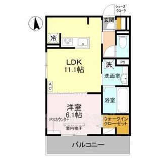 GRAMM竹田 B棟【3階】の間取り