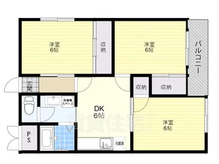 マンションエンゼル【5階】の間取り