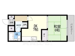 ネオポルテKU【107号室】の間取り