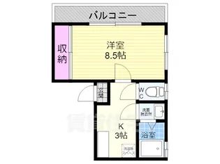 グレース五条【2階】の間取り