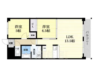 メゾンカルム【2階】の間取り