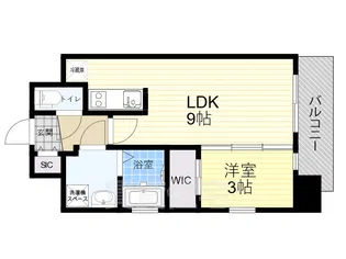 Attirant西三国【13階】の間取り