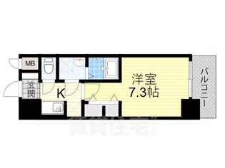 S-RESIDENCE三国WEST【5階】の間取り