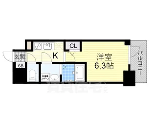 エスリード新北野グランリンク【2階】の間取り