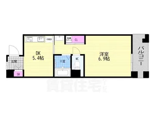 パインフィールド洛東【7階】の間取り