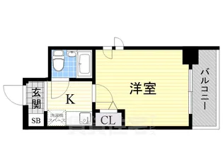 リーガル塚本【4階】の間取り
