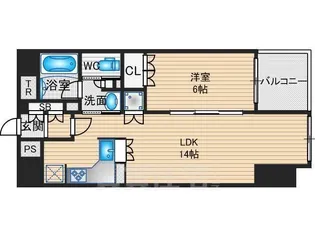 リーガル京都堀川五条通り【4階】の間取り