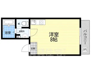 奥村ハイツ【1階】の間取り