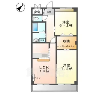 ボン・シュヴァル【1階】の間取り