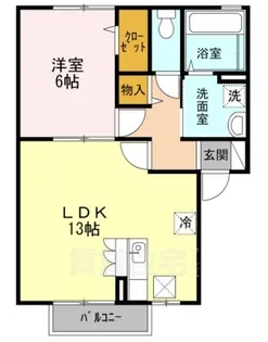 コンフォート杭全【1階】の間取り