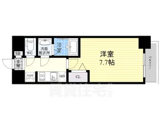 ポルト・ボヌール塚本【6階】の間取り