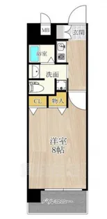 アスリート新大阪2【8階】の間取り