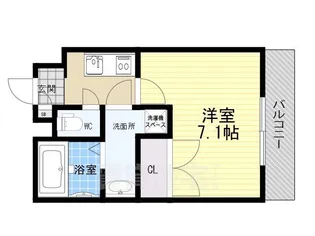 アッシュメゾン加美正覚寺2【1階】の間取り