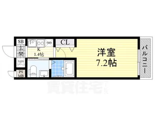 Wins Court Utajima【2階】の間取り