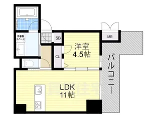 テラスレジデンス新大阪【7階】の間取り