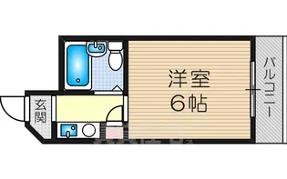 パシフィック北野【6階】の間取り
