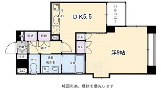 「ベラジオ富小路」【5階】の間取り