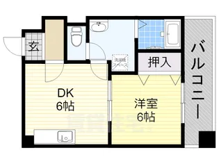 ジョイテル阿倍野【8階】の間取り