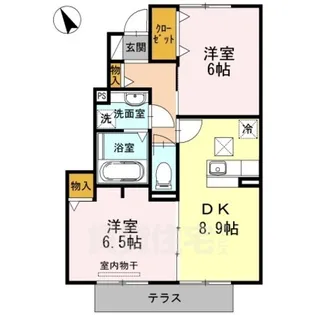 グレイス鶴が沢 A棟【1階】の間取り