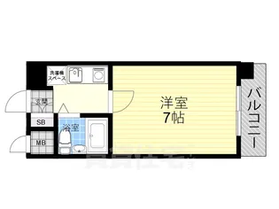 MAIN STAGE武庫川【4階】の間取り