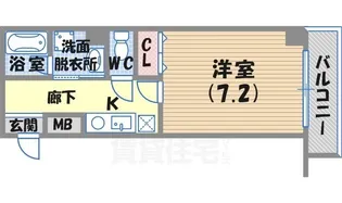 シンプルライフ新開地2【7階】の間取り