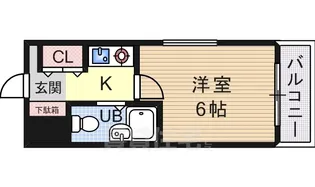 グロー平野【4階】の間取り