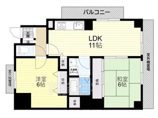 ゴールドクレスト京橋【3階】の間取り